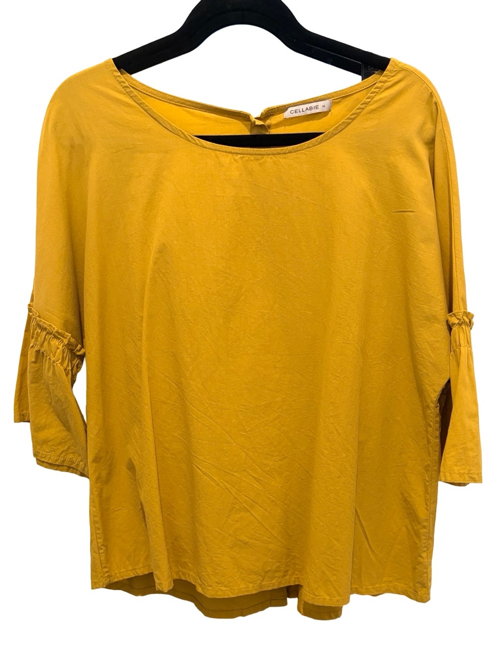 Cellabie Boho Flowy 100% Cotton Top with 3/4 Sleeves NWOT XL